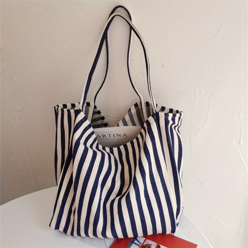 Spacious & Versatile Chic Canvas Tote - Durable & Easy to Clean - Ideal For Work, School Or Day Out